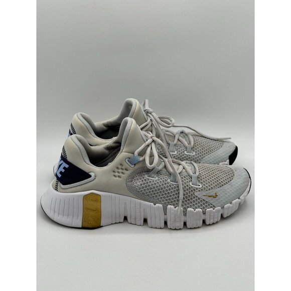 Nike free metcon 4 pure platinum metallic gold coin womens size 9 - Picture 1 of 9